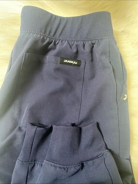 Jaanuu navy silex knit waist joggers like new